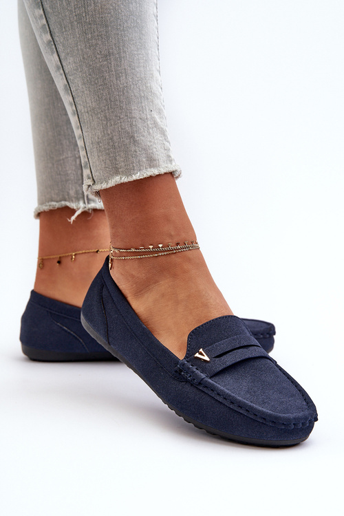 Klasické dámské mokasíny modré Iramarie