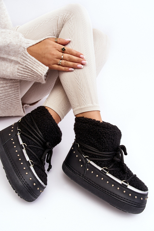 Dámské zateplené zimní sněhule černé Rohes