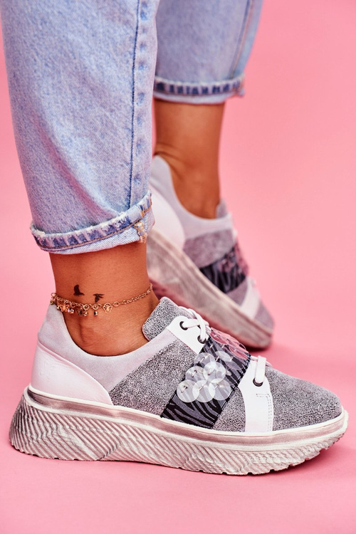 Dámská Sportovní Obuv kožená Sneakers Maciejka 04448-03
