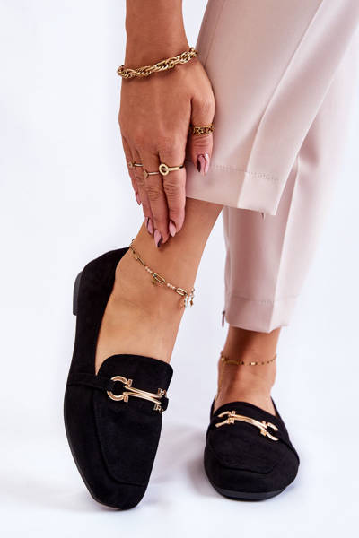 Suede Classic Black Loafers Roddie