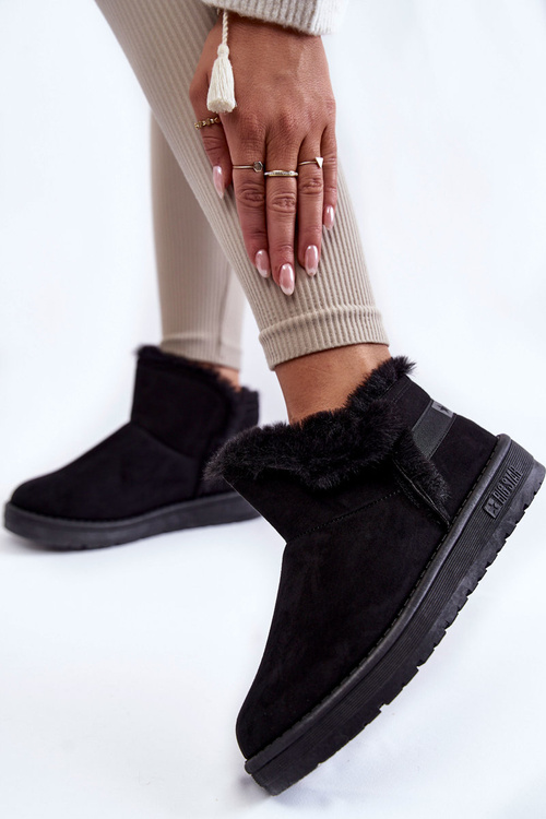 Dámske snehové topánky veľká hviezda KK274622 čierna