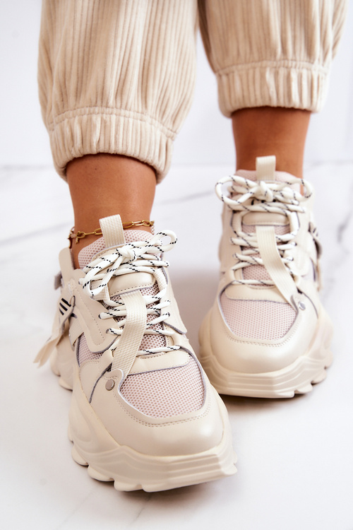 Tenisky Športové topánky Goe jj2n4082 béžová