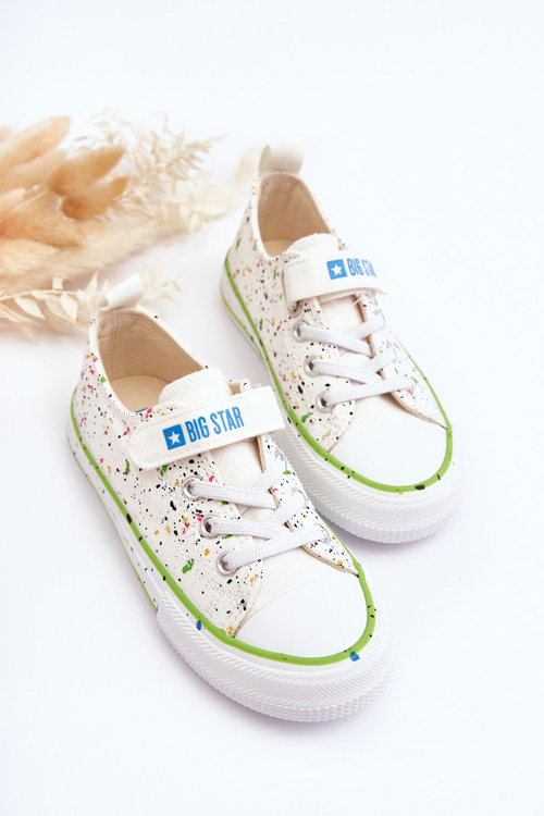 Dětské trampky s rzepem Big Star LL374062 Bílé