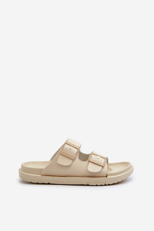 Ľahké Penové Dámske Papuče S Sponami Big Star NN274A752 Bežové