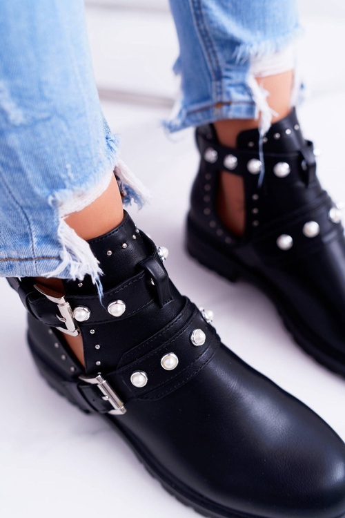 Čierne topánky s výrezmi Cadenza