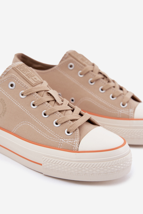 Pánské Tenisky Na Platformě Big Star RR174323 Béžové