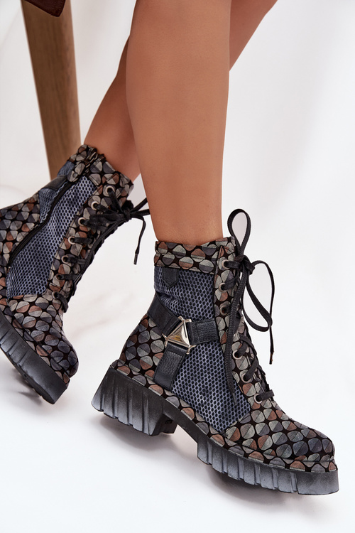 Kožené workery dámské Maciejka 07072-03 Multikolor