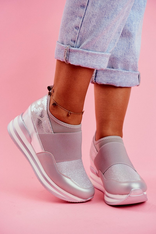 Športové dámske sklzy -Obuvné topánky sivej studenej hry