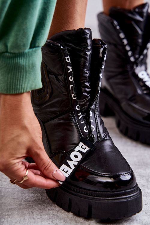 Dámské teplé sněhule se zipem černé Marit