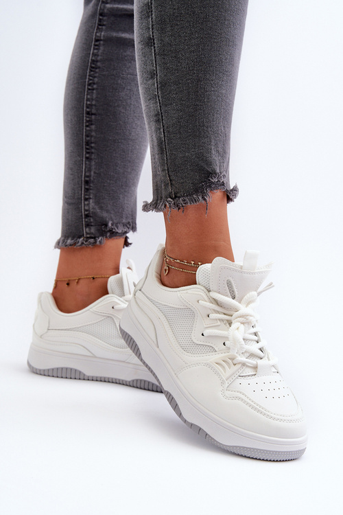 Dámske tenisky na platforme biele Etnaria