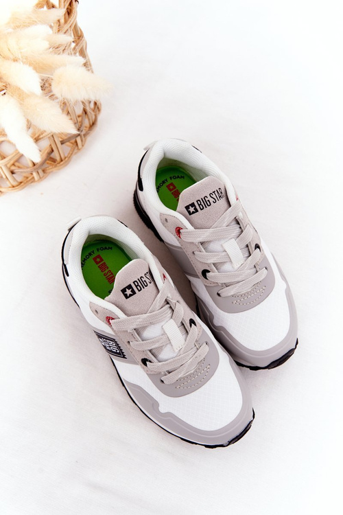 Detská športová obuv Pamäť pena Veľká hviezda HH374168 biela