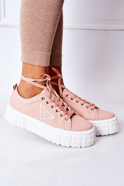 Dámské Tenisky Na Platformě Růžové Big City Life