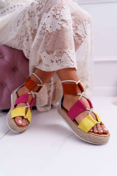 Dámske sandále na platforme, viacfarebná Ergola