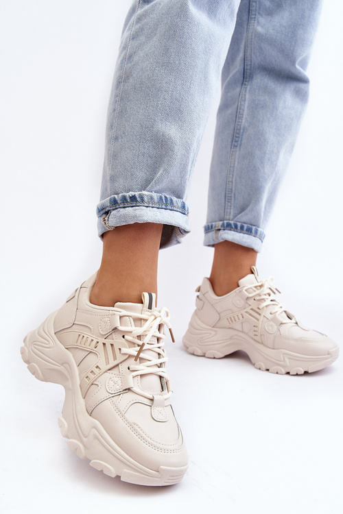 Dámské Sportovní Boty Masivní Bežové Toderus