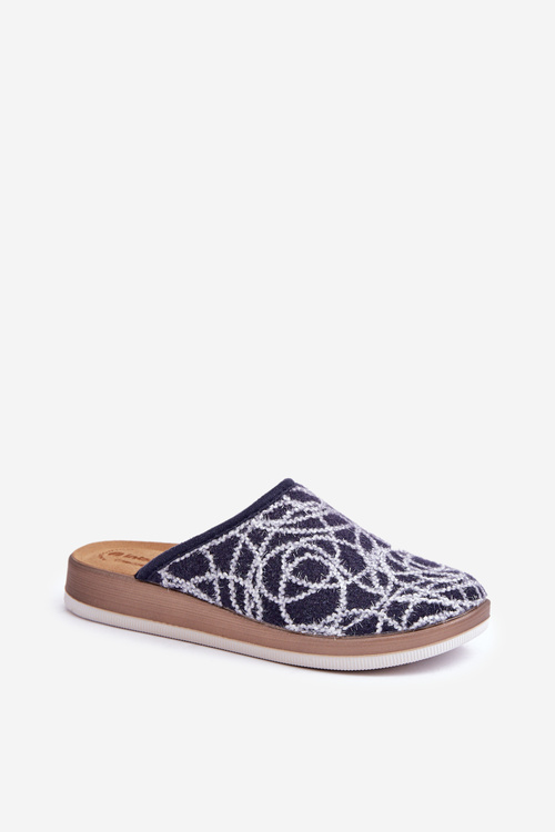 Lesklé dámské pantofle Inblu CT000028 tmavě modré