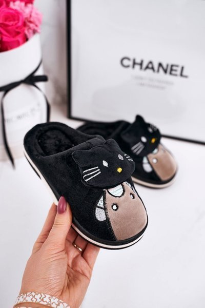 Izolované flopty pre deti Papci Black Kitty