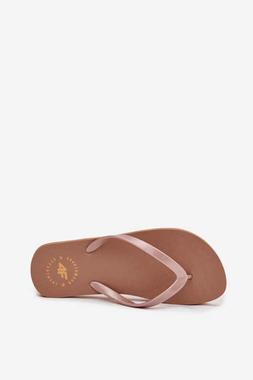 Dámske Žabky Svetlohnedé 4FMM00FFLIF018-82S