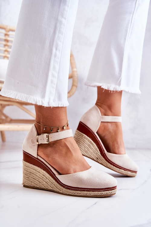 Dámské Espadrilky Na Klínu béžove Tamarill