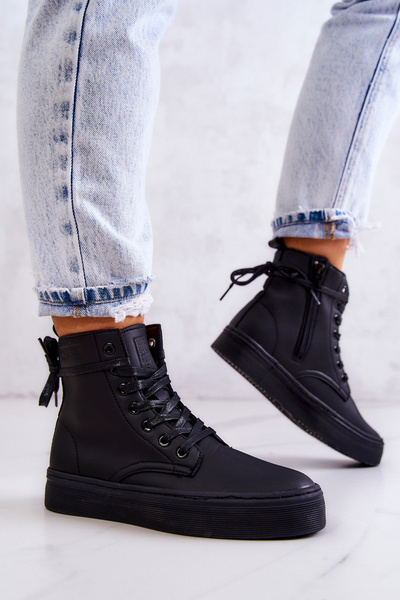 Dámské Vysoké Tenisky BIG STAR II274096 Černé