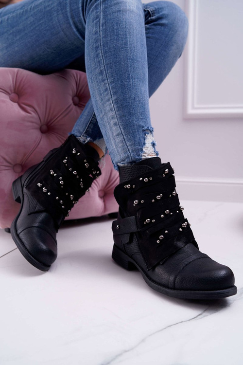 Dámské Kotníkové Boty černé Valko