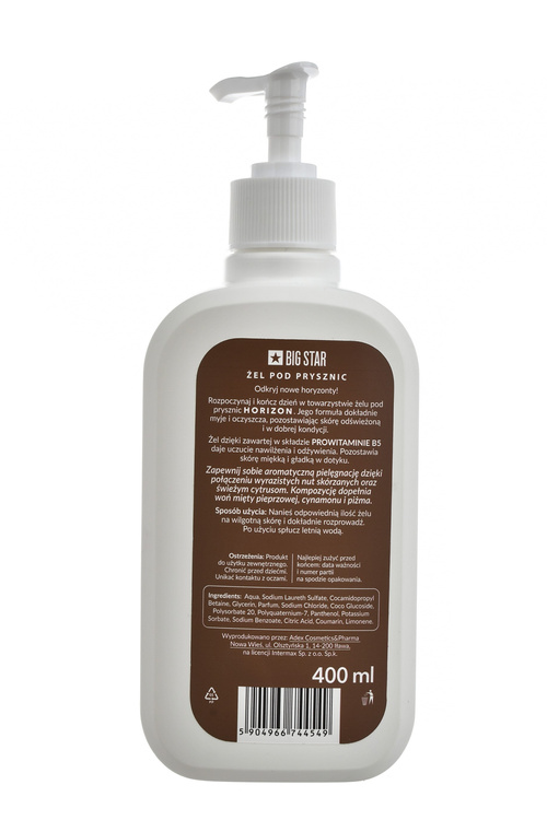 Sprchový Gel Horizon Pánský Big Star 400 Ml