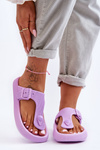 Dámske klavírne fialové flip -flops Apolla