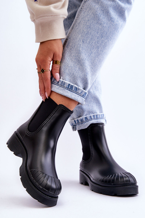 Nazouvací gumové boty Jodhpur Boots Černá Carme