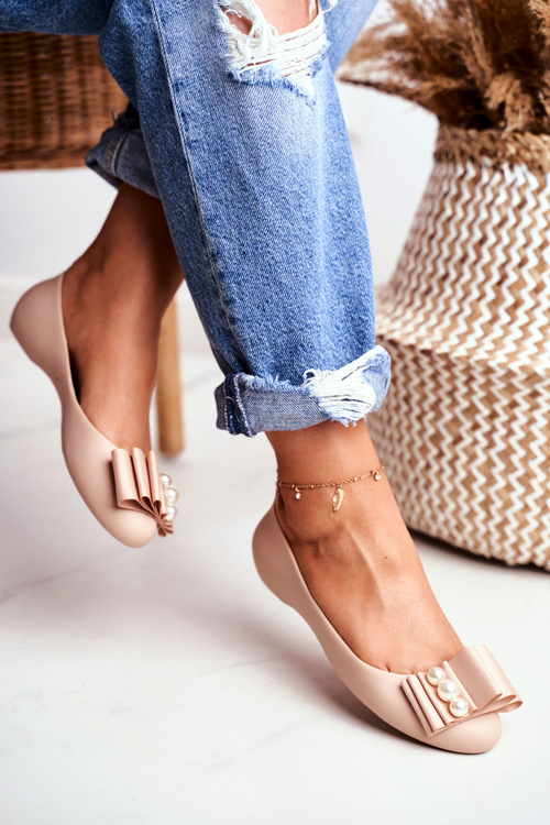 Gumové Baleríny Meliski Bezove Joleen