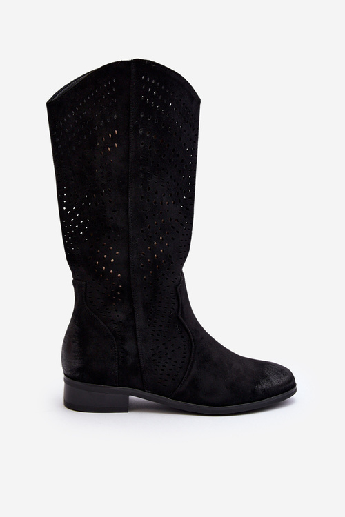 Zazoo 3403 Prosklené Dámské Botky S Nízkým Podpatkem Hnědé