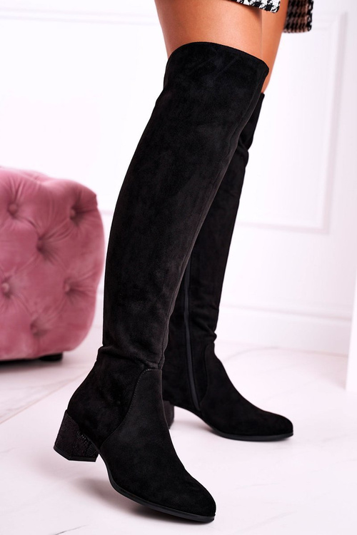 Ženské semišové topánky Sergio Leone Black KZ299