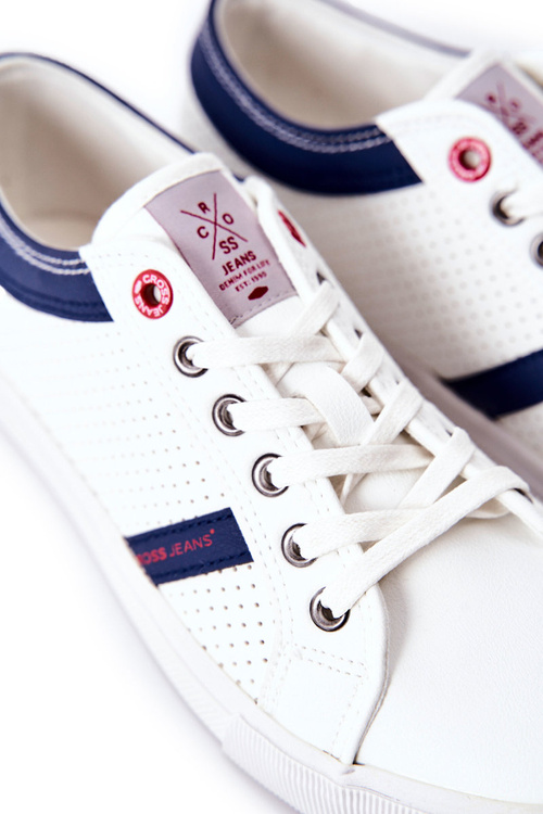 Pánske krížové džínsy II1R4005C Biele tenisky