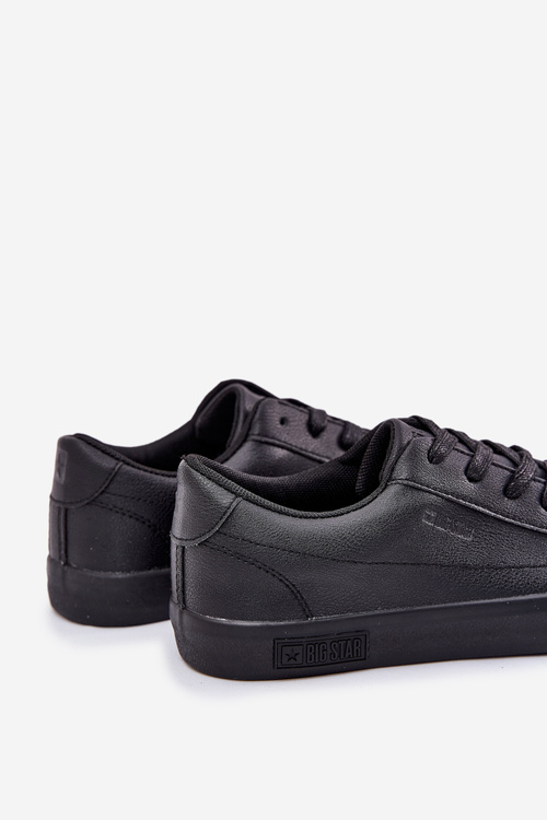 Pánské Klasické Nízké Tenisky Z Eko Kůže Big Star NN174252 Černé