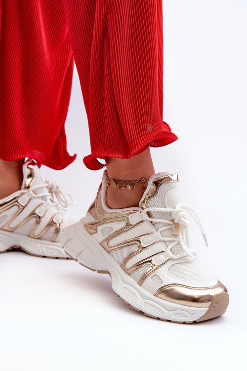 Dámske tenisky na masívnej podrážke biele Ellerai