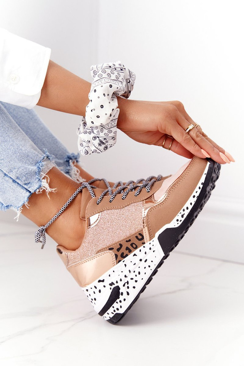 Dámské Klínové Boty Sneakersy Champagne Avery