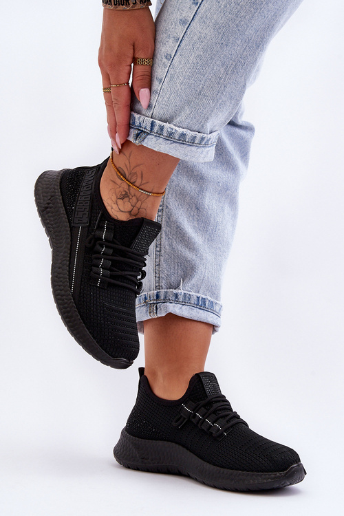 Dámské Sportovní Boty Na Suchý Zip Černé Hold Me!