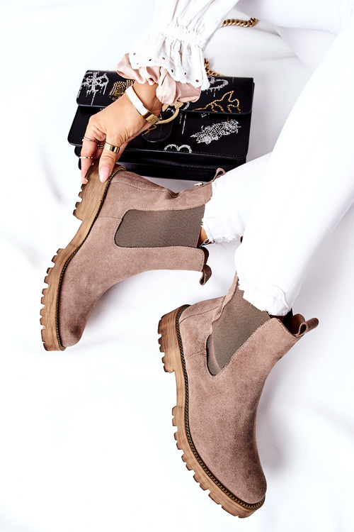 Kožené topánky Jodhpur topánky Nicole Brown Brace