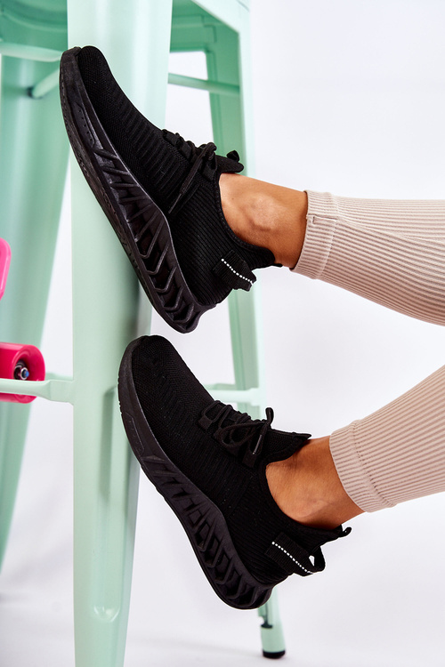 Dámske športové materiály topánky čierna Lenney