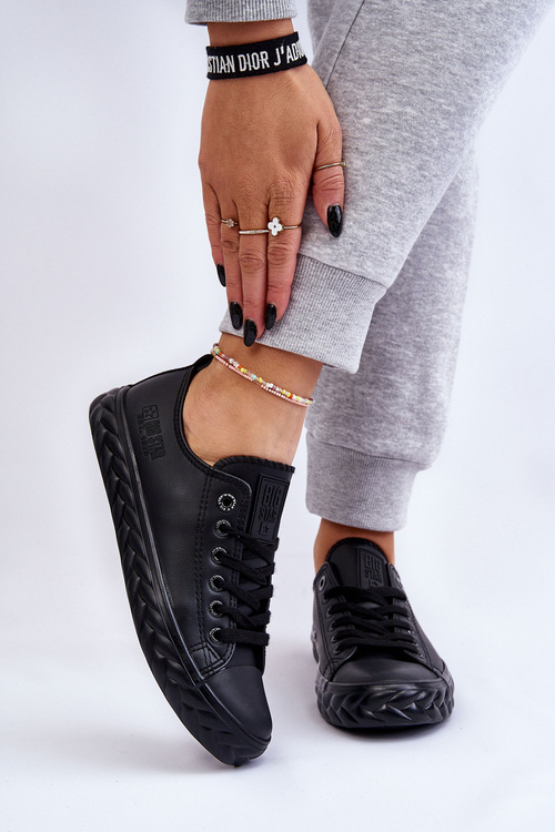 Dámske kožené tenisky Big Star LL274402 Čierna