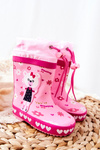 Detské gumové galoshes Pink medvedíka zinstina