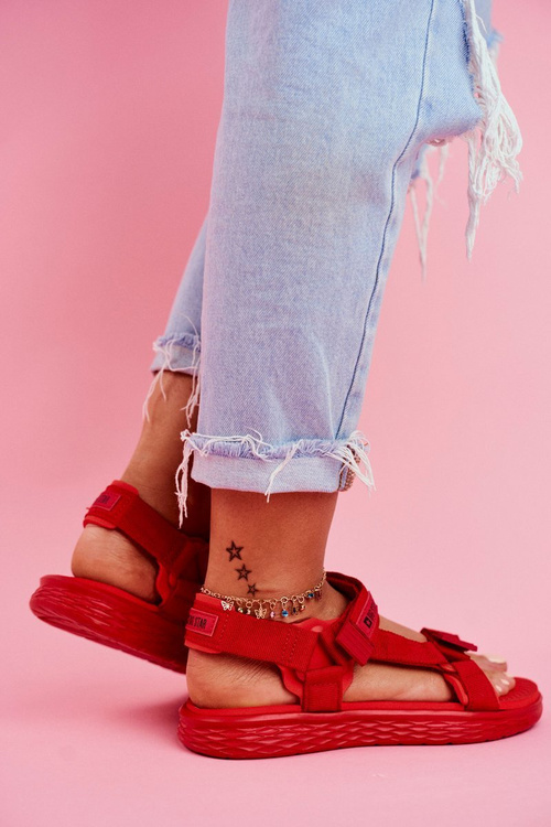 Dámské Sandály Big Star červené FF274A602