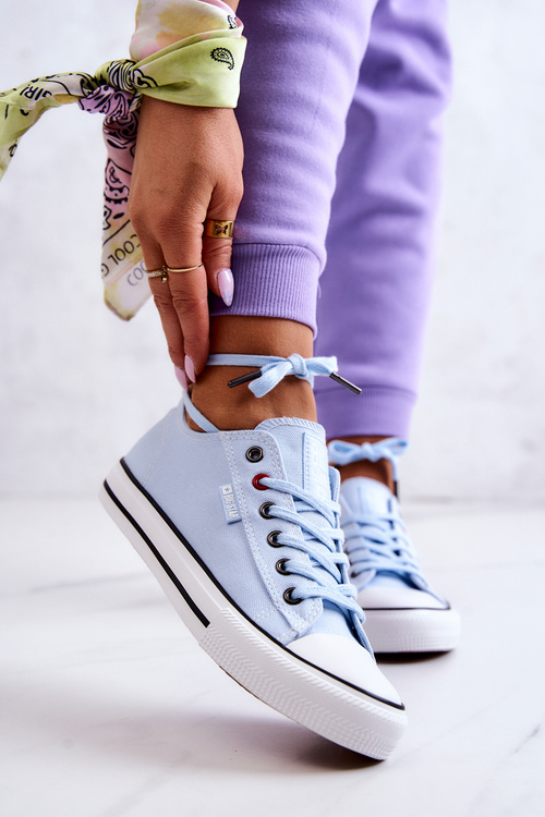 Nízke dámske tenisky veľká hviezda JJ274A004 modrá