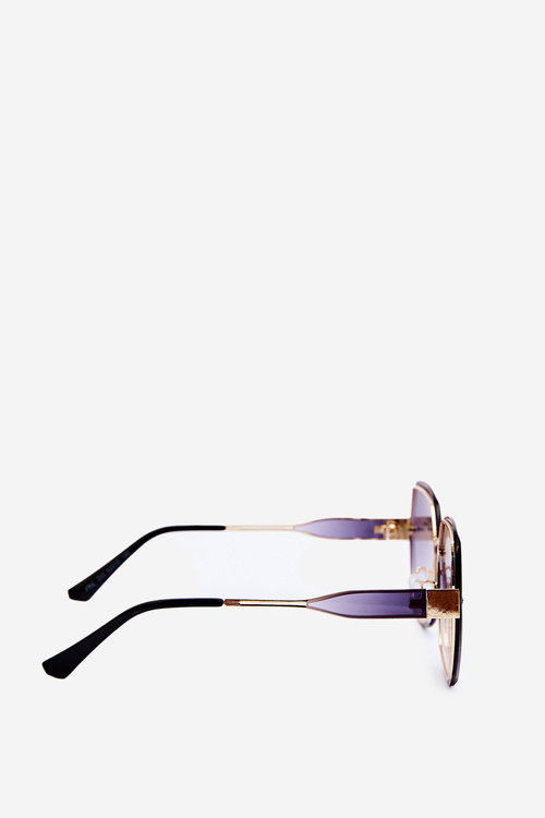 Dámske slnečné okuliare s tonovanými sklami UV400 čierno-zlaté