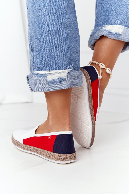 Dámska Espadrilles Big Star HH276009 biela a červená