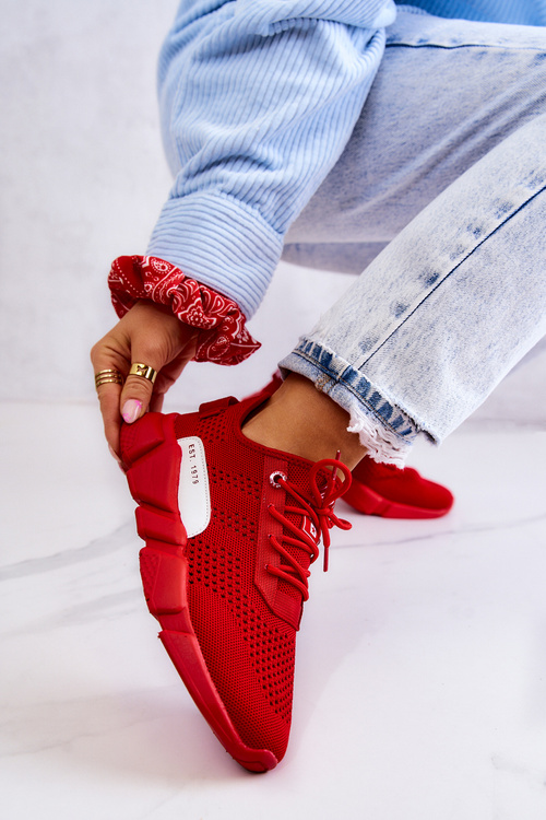 Dámska pamäťová pena veľká hviezda JJ274270 Červená pamäťová topánky