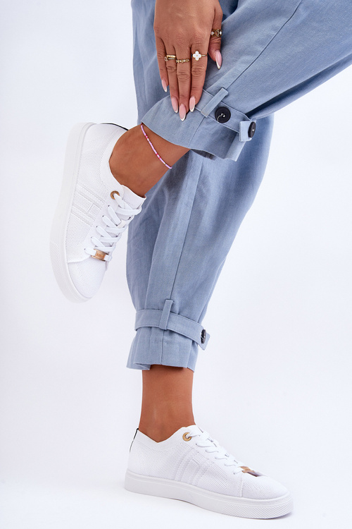 Dámské svázané tenisky Bílé Etna