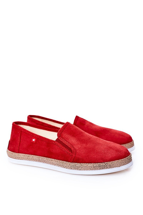 Pánské Semišové Espadrilky Big Star HH176007 červené