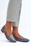 Szyba Flat -seleed Balerinas Gray Loxes