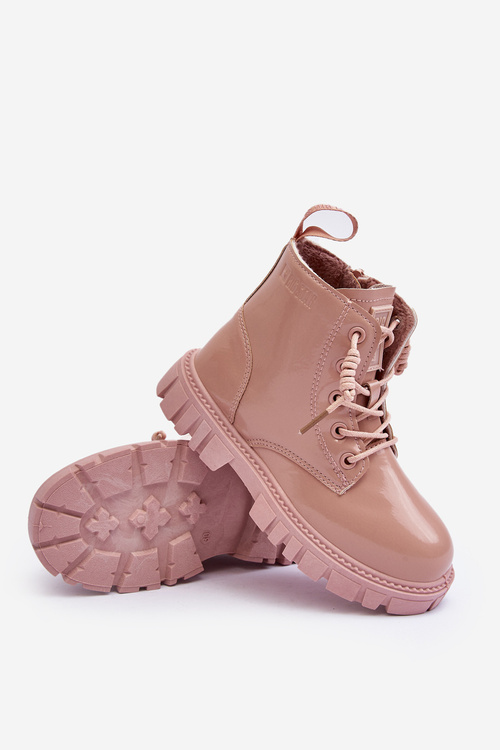 Izolované lakované baby topánky Big Star MM374144 ružová