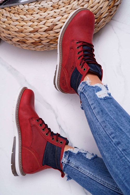 Dámske topánky Veľká hviezda Burgundy EE274006