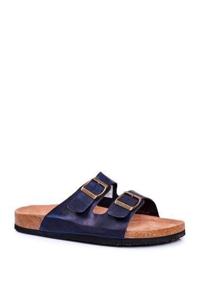 Pánske žabky s veľkými hviezdnymi brzdami Dark Navy Blue DD174604